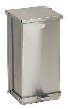 Step-On Medical Waste Can Receptacle - Stainless Steel