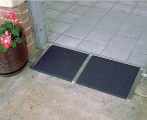 Threshold Ramp with Traction Tape