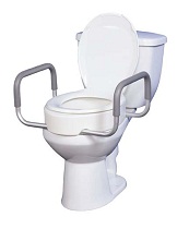 Toilet-Commode Seat Riser with Arms